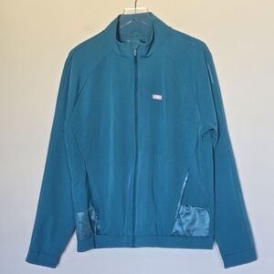 Figs Technical Collection Cobaki Scrub Full-Zip Jacket for Men's Teal Medium